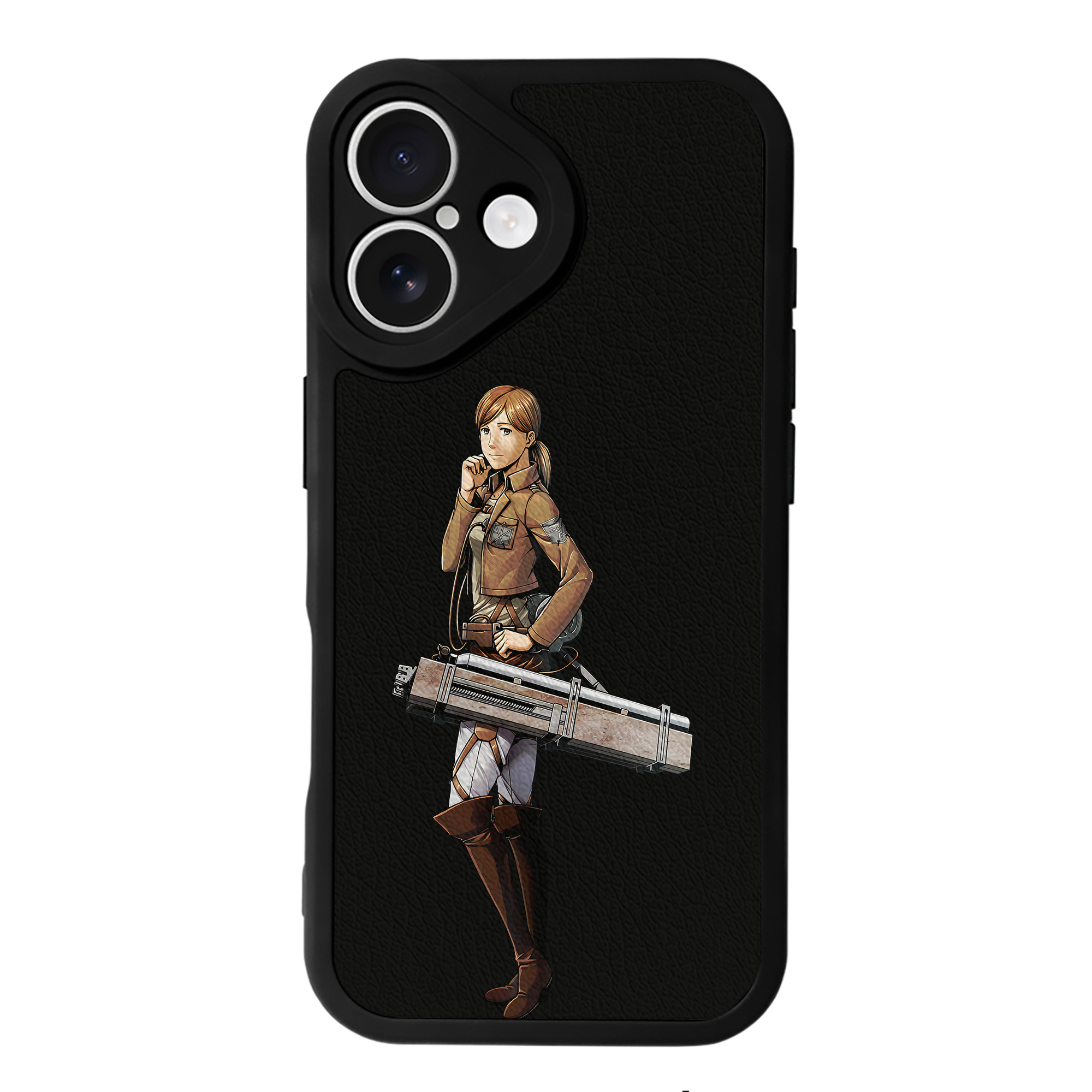 （画像用） 進撃の巨人 Attack on Titan 【iPhone 16シリーズ対応】シリコンスマホケース（レザー調） 材質：シリコン